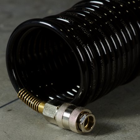 Шланг спиральный FUBAG с фитингами рапид, нейлон, 10 бар, 6 x 8 мм, 15 м в Новороссийске фото