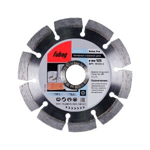 Алмазный отрезной диск FUBAG Beton Pro D125 мм/ 22.2 мм по бетону в Новороссийске фото