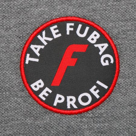 Серая рубашка-поло Fubag с красными пуговицами  размер M в Новороссийске фото