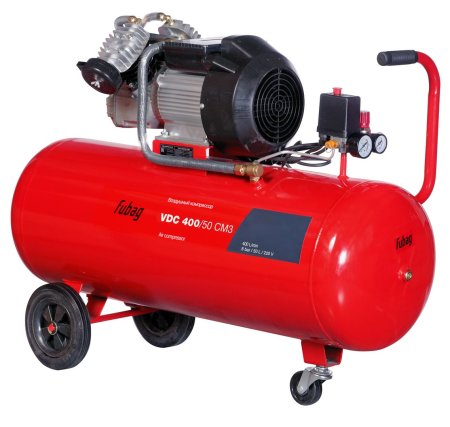 Поршневой масляный компрессор FUBAG VDC 400/50 CM3 + Краскораспылитель MASTER G600/1.4 HVLP в ПОДАРОК в Новороссийске фото